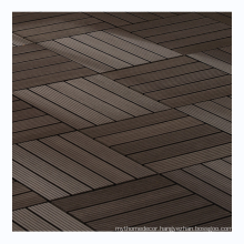 Fire-Resistant Terrace Interlocking Outdoor WPC Decking Tile Garden Diy Tiles